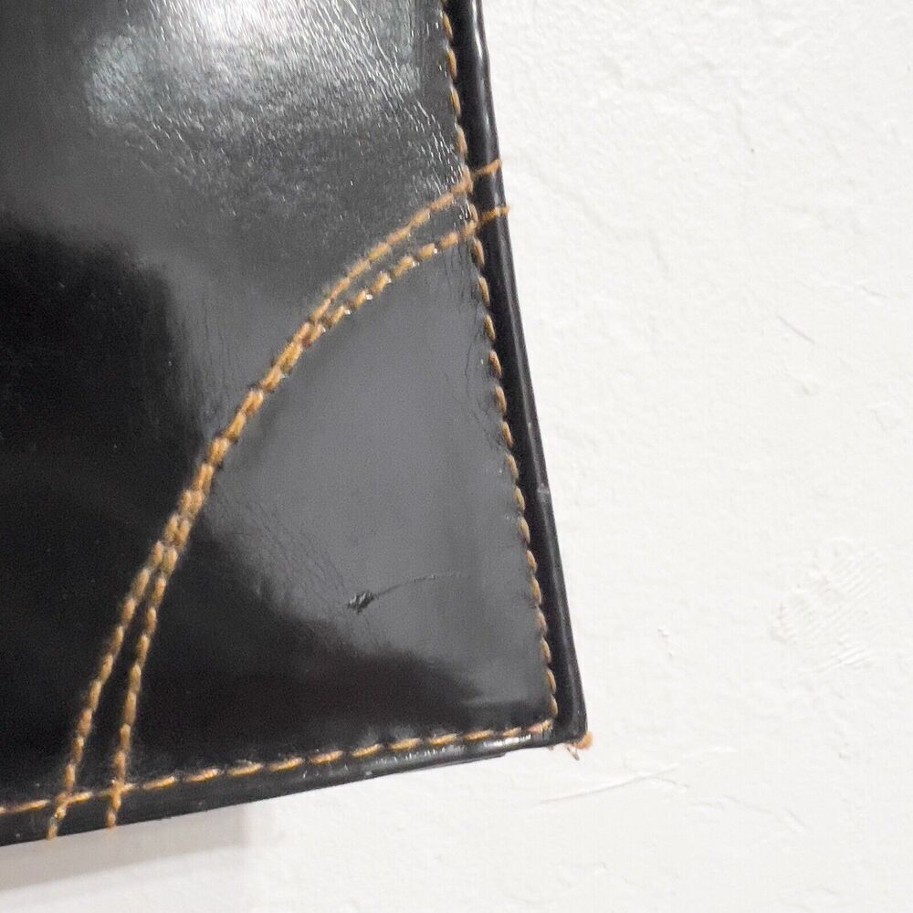 Y2K XOXO Faux Leather Mini Shoulder Bag Purse 2000s Vintage Black Small - Picture 4 of 7